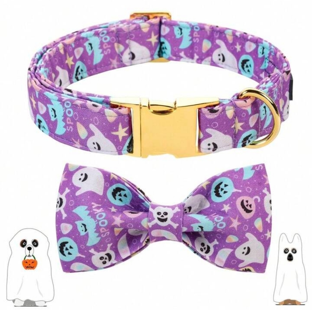 NWT/ XL DOG COLLAR WITH ATTACHMENT BOW